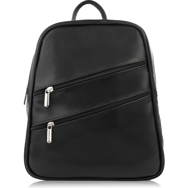 Abruzzo Malý dámsky kožený batoh ABR-32 | čierna ABR-32 55478586