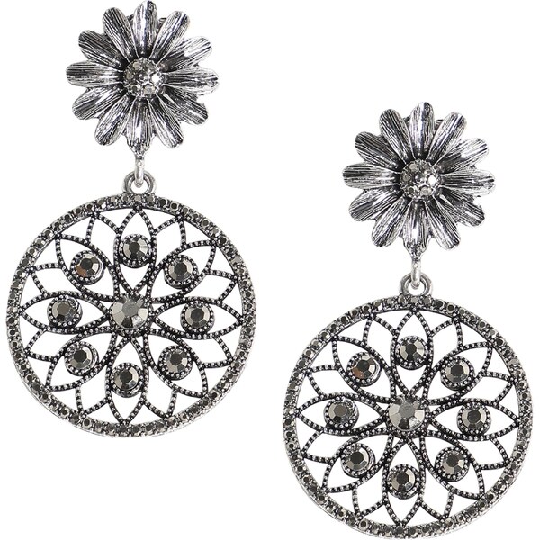 SOHI Náušnice Lavone striebornosivá 56103510