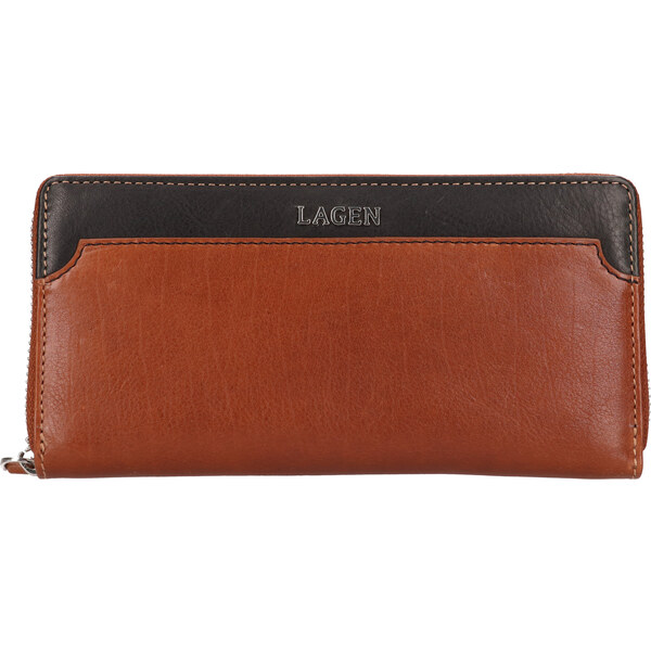Lagen Dámska kožená peňaženka BLC-5260 CGN/BLK 66581134
