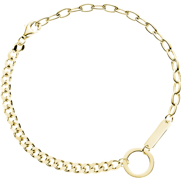 Olivie Strieborný náramok TEENAGER GOLD 9009 55543204