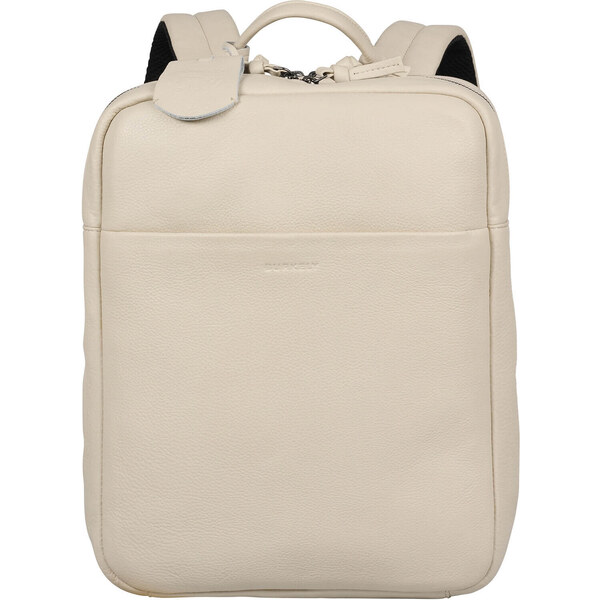 Trendy kožený batoh Burkely Luci - krémová 55546665