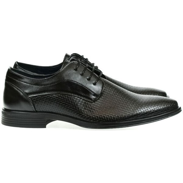 JOHN-C Pánske spoločenské čierne topánky WILIAM 55551730
