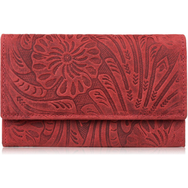 Paolo Peruzzi Dámska kožená peňaženka Vintage, kvetinová T-108-HRD | 55553917