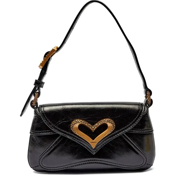Pinko Kožená kabelka na rameno BABY 55578481