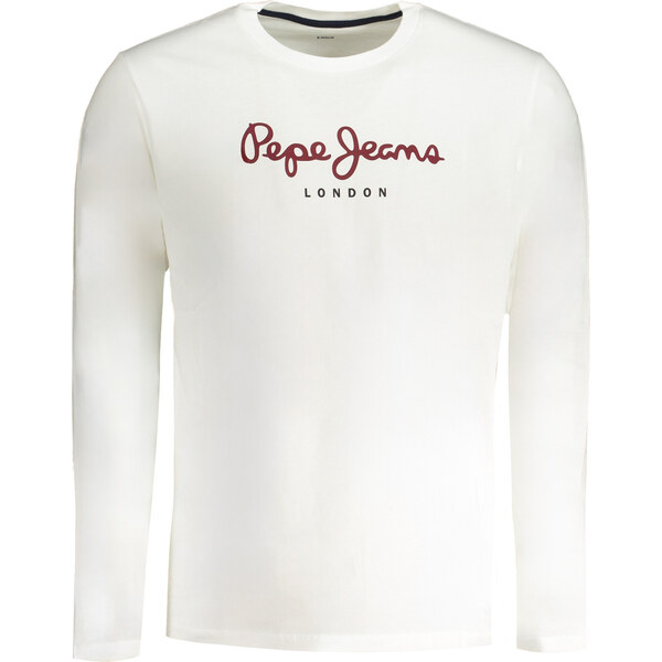 Biele tričko s dlhým rukávom Pepe Jeans 65202230