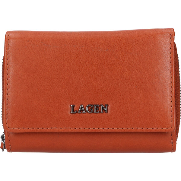 Lagen Dámska kožená peňaženka LG-7643 COGNAC 66596056