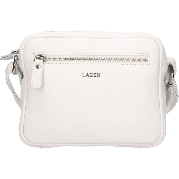 Lagen Dámska kožená crossbody kabelka BLC-23/2153 WHITE 66590500