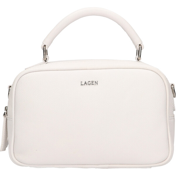 Lagen Dámska kožená crossbody kabelka BLC-22/2068 WHITE 66585337