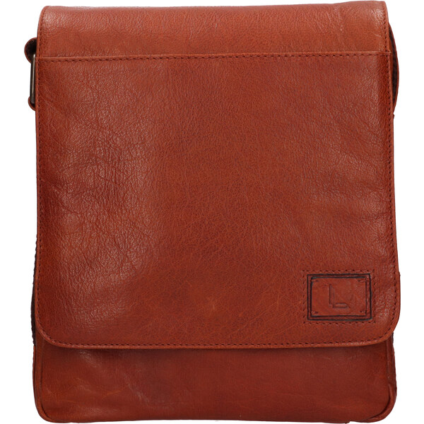 Lagen Pánska kožená crossbody taška 290603 COGNAC 66584919