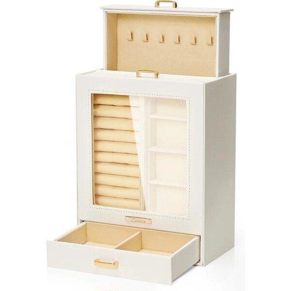 Troli Svetlá šperkovnica na šperky s 2 zvislými zásuvkami 66582267