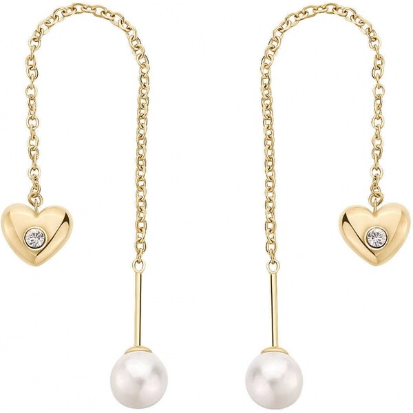 Brosway Romantické retiazkové náušnice s perlou Shell Chakra BHKE187 66580212