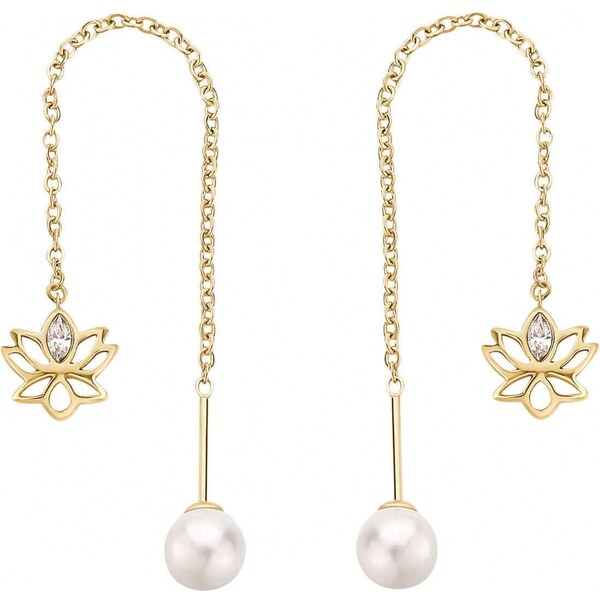 Brosway Krásne retiazkové náušnice s perlou Shell Chakra BHKE189 66584338