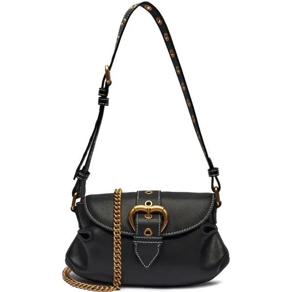 Pinko Kožená kabelka na rameno JOLENE 55632696