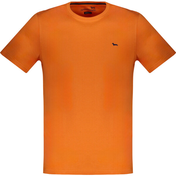 HARMONT & BLAINE Pánske oranžové tričko s krátkym rukávom 64709429