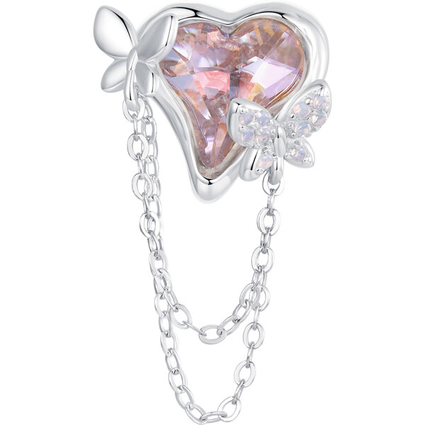 Royal Fashion strieborný prívesok Záhradný motýľ 56574015