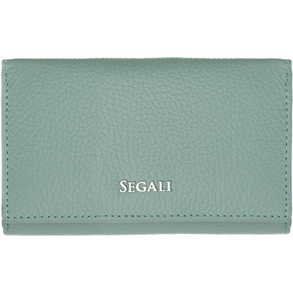 SEGALI Dámska kožená peňaženka 7074 B sage 66583111