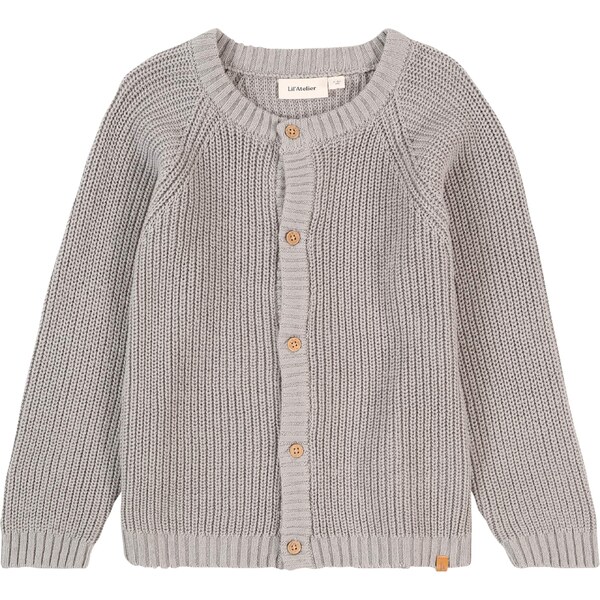 LilAtelier Kardigán NMNEmlen dymovo šedá 55716629