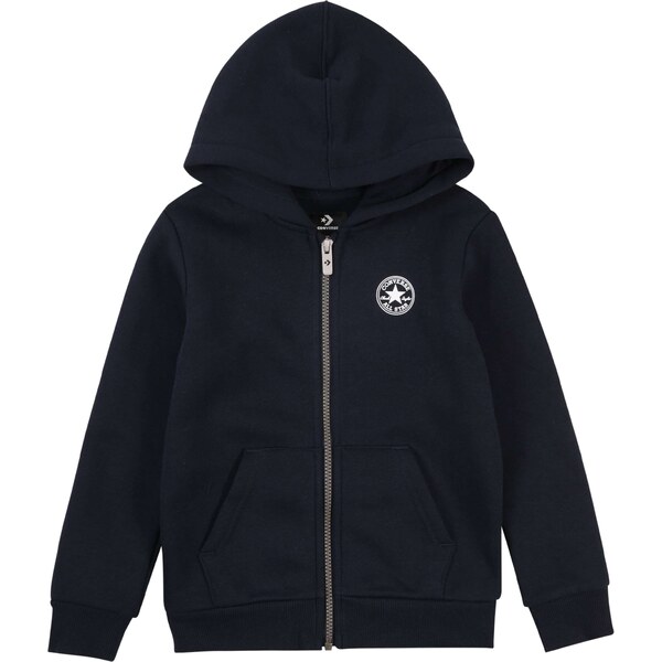 CONVERSE Tepláková bunda tmavomodrá / biela 56752442