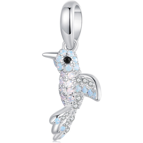 Royal Fashion strieborný visiaci prívesok vtáčik 56574018