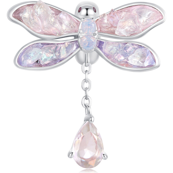 Royal Fashion strieborný prívesok Vážka 56574014