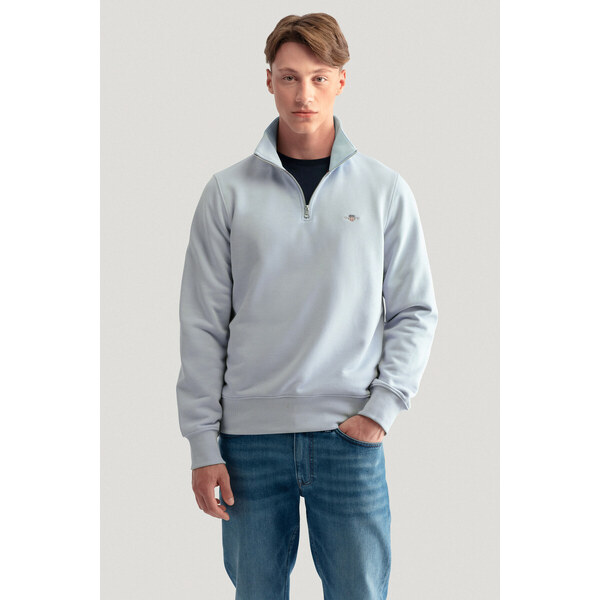 MIKINA GANT REG SHIELD HALF ZIP SWEAT STORMY SEA 49041207