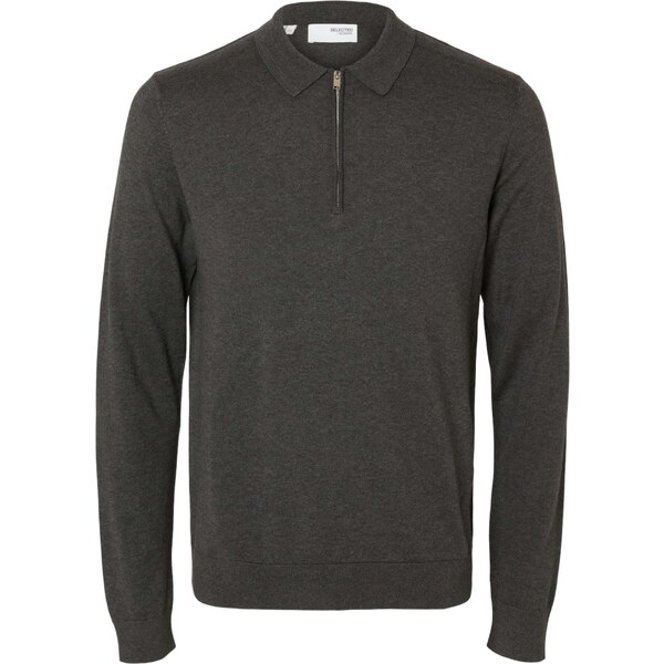 SELECTED Sveter SLHBerg antracitová 56573551