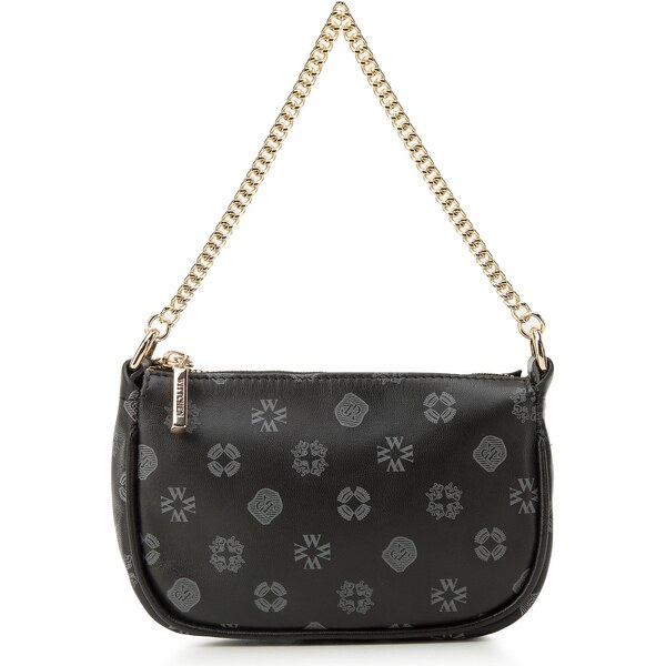 Dámska monogramová kožená mini kabelka Wittchen s retiazkou 34-3-002 66065313