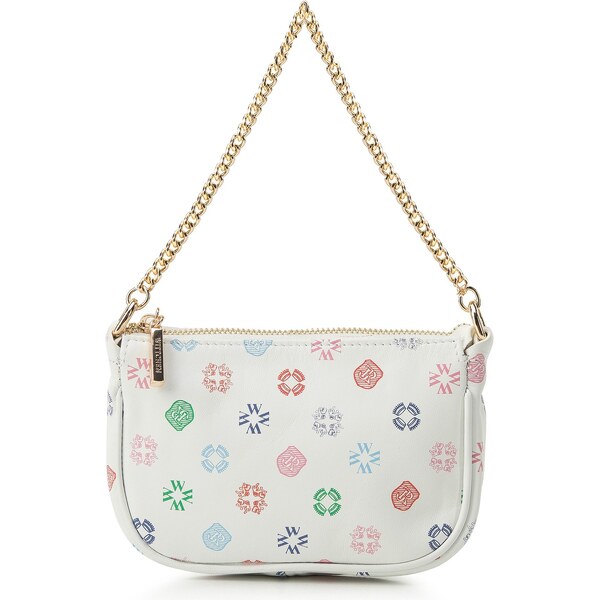 Dámska monogramová kožená mini kabelka Wittchen s retiazkou 34-3-002 66065954
