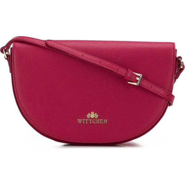 Wittchen Dámska brašna na sedlo zo zrnitej kože, rovná, ružová 29-4E 66065371