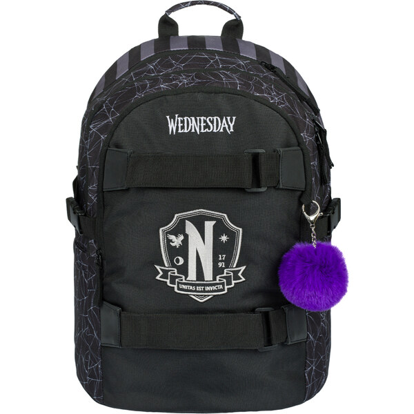 BAAGL Školní batoh Skate Wednesday Nevermore 62194812