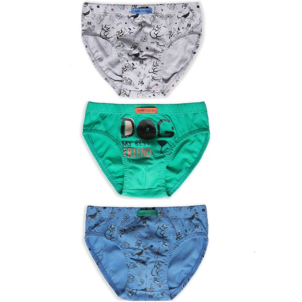 3 PACK chlapčenských slipov Lama B-229 92-140 55770196