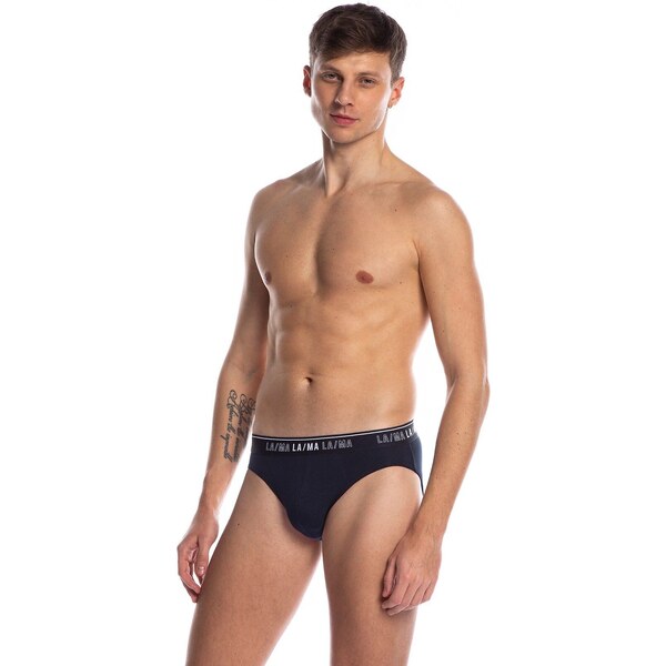 3 PACK pánskych slipov Lama M-1020 SD 55770201