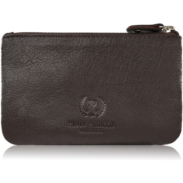 Paolo Peruzzi Kožené puzdro na kľúče T-51-NBR | tmavohnedá T-51-NBR 55849809