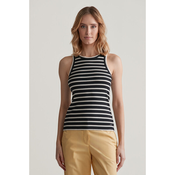 TRIČKO GANT STRIPED TANK TOP BLACK 48851329