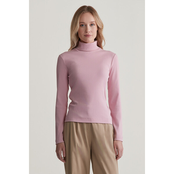 ROLÁK GANT SLIM RIB TURTLENECK DUSTY PINK 55857050