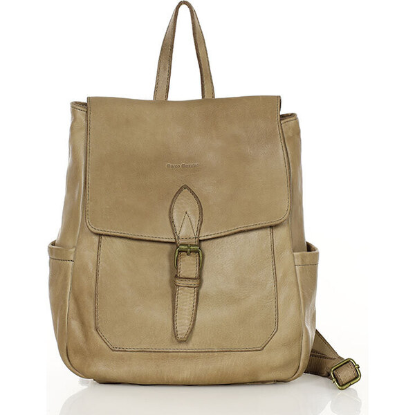 MARCO MAZZINI Kožený dámsky batoh | béž cappuccino v224c 55865200