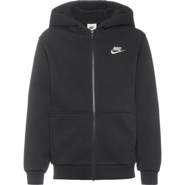 Nike Sportswear Tepláková bunda CLUB FLEECE čierna / biela 66495468