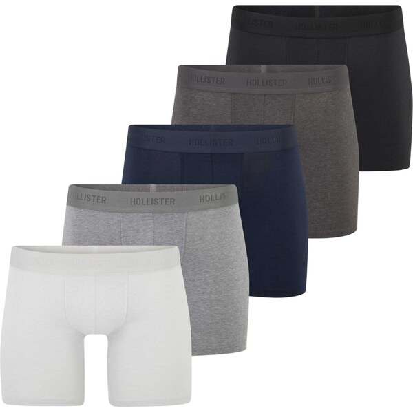 HOLLISTER Boxerky námornícka modrá / farby bahna / čierna / biela 67276976