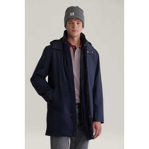 KABÁT GANT PADDED CAR COAT EVENING BLUE 55886293