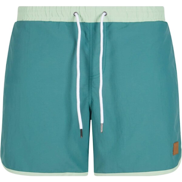 Urban Classics Plavecké šortky smaragdová / pastelovo zelená 55888333