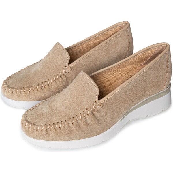 Vlnka Dámske kožené poltopánky Ester béžová veľkosti obuvi - dospelí 55902559