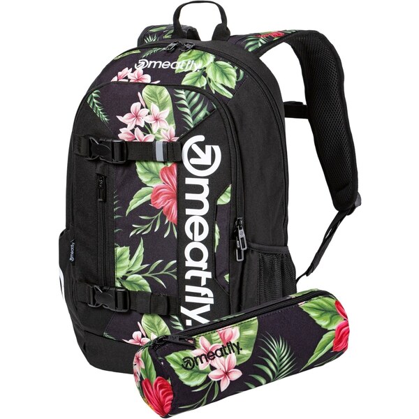 Meatfly Batoh Basejumper - Tropical Black - 22 L + PENÁL ZDARMA 56291173