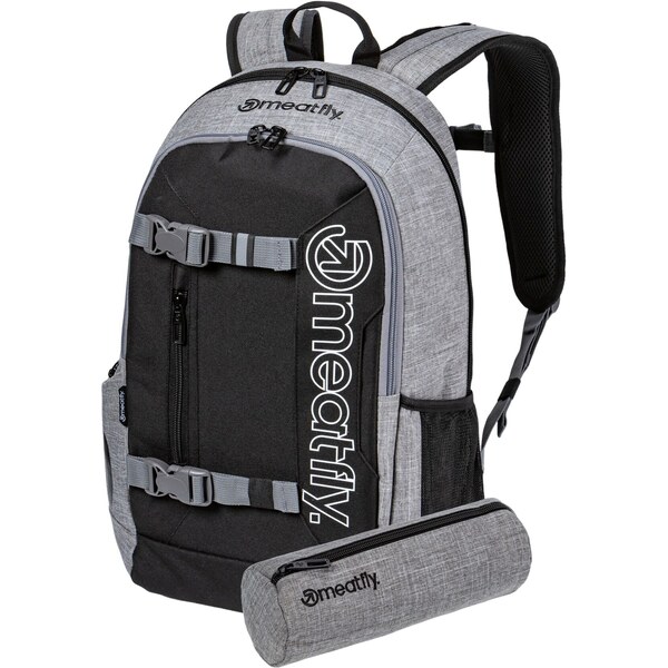 Meatfly Batoh Basejumper - Grey Heather / Black - 22 L + PENÁL ZDARMA 56291166