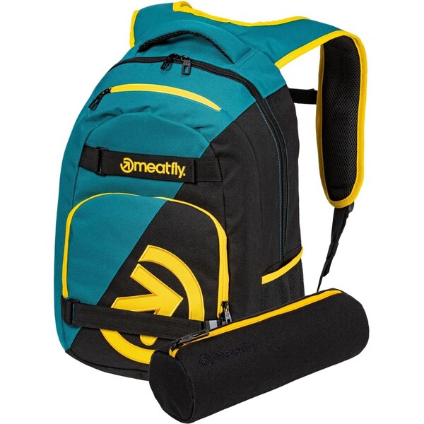 Meatfly Batoh Exile - Black / Snake Green - 24 L + PENÁL ZDARMA 56291176