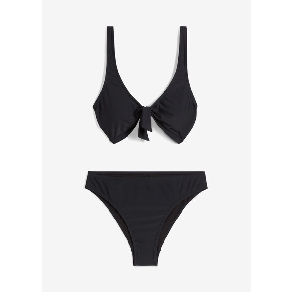 bonprix Bikiny (2-dielne) so šnúrkami na zaviazanie, farba čierna 56002612
