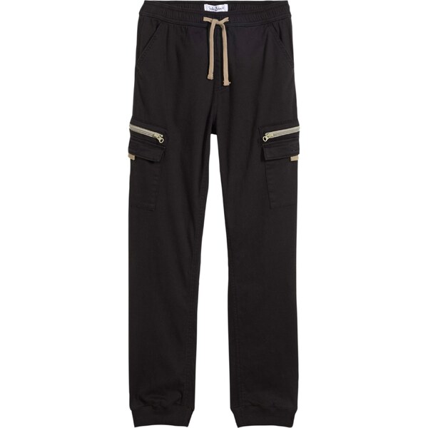 bonprix Strečové kapsáčové nohavice, Regular Fit, farba čierna 56002820