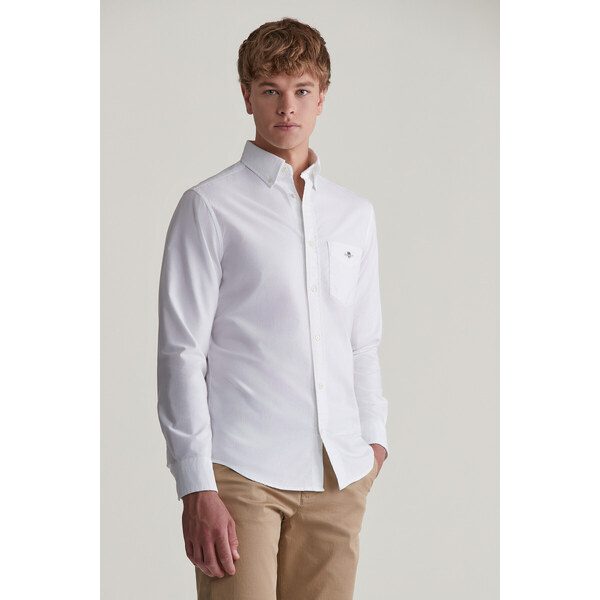 KOŠEĽA GANT REG OXFORD SHIRT WHITE 55857016