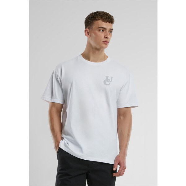 Urban Classics Mens T-shirt UC Weavy Logo Heavy Oversized white 56049756