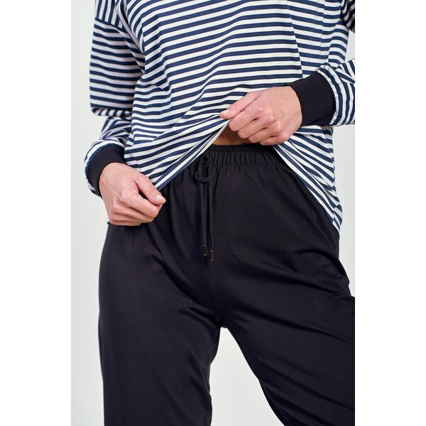 Tmavomodré pruhované pyžamo Taro Trudy 3219 dł/r S-XL Z25 56217228