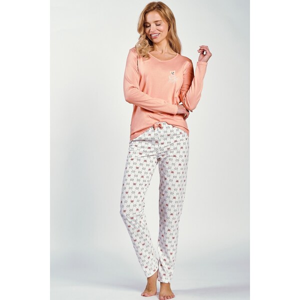 Dlhé pyžamo so vzorovanými nohavicami Taro Polly 3231 dł/r S-XL Z25 56217230